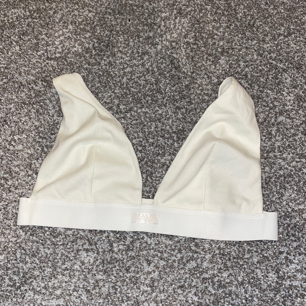 Skims Cotton Plunge Bralette